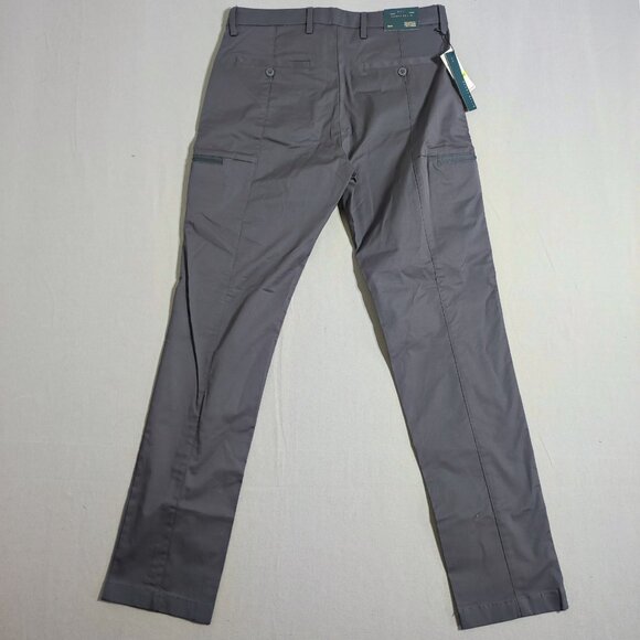 NWT Perry Ellis cargo pants men's size 30X32 grey colour slim fit flex stretch - Picture 3 of 13